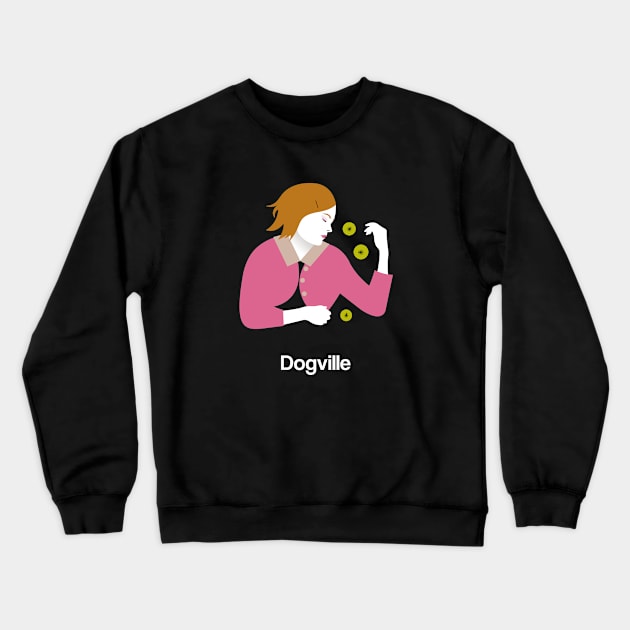 Dogville Minimal Movie Fan Art Lars Von Trier Crewneck Sweatshirt by Rozbud